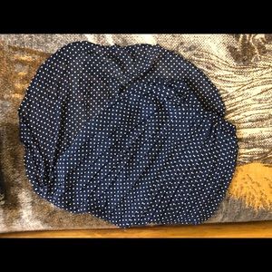 Polka dot high low skirt